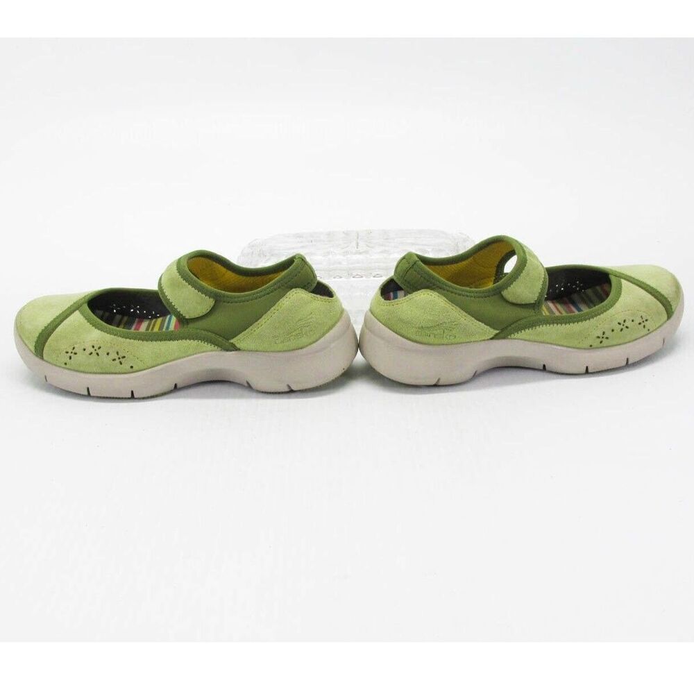 Dansko Emmy Comfort Shoes Mary Jane Slip On Green Suede Size 6=36 - Picture 7 of 11
